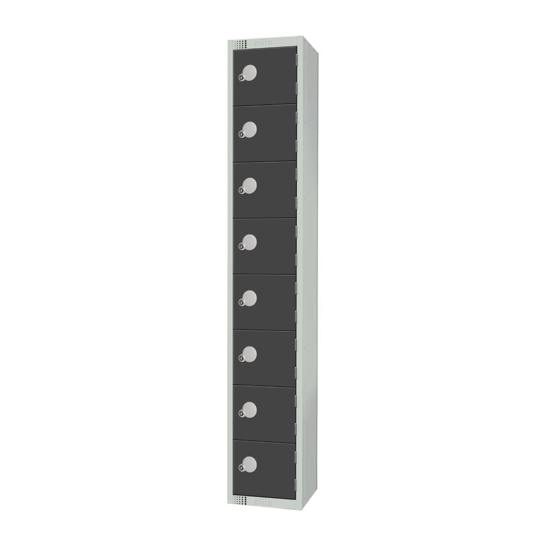 GR697-CL Elite Eight Door Manual Combination Locker Locker Graphite Grey JD Catering Equipment Solutions Ltd