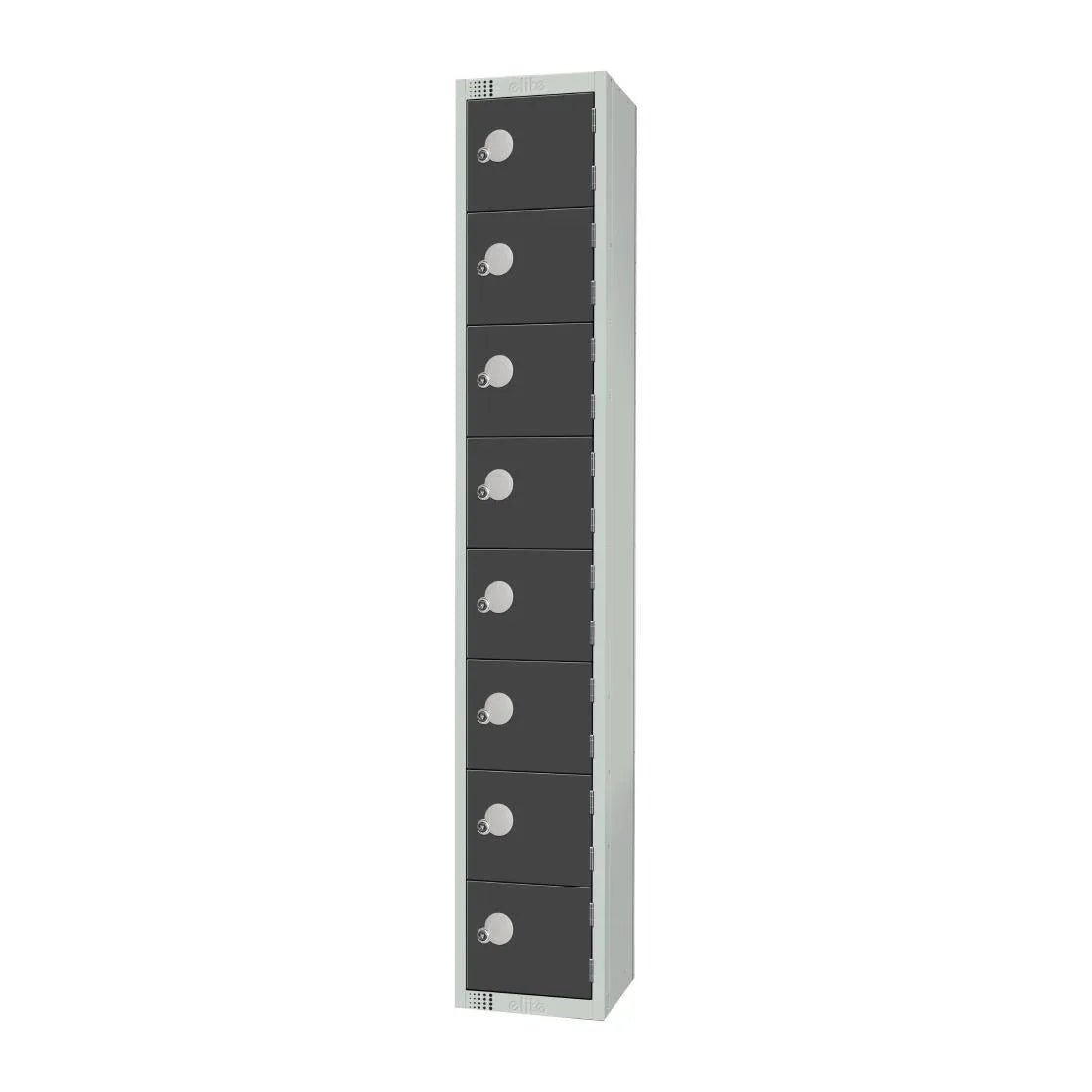 GR697-CL Elite Eight Door Manual Combination Locker Locker Graphite Grey - JD Catering Equipment Solutions Ltd