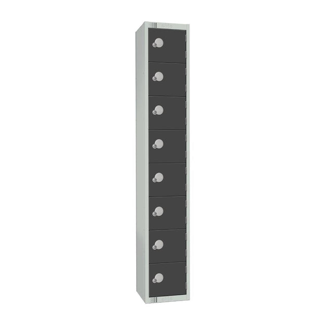 GR697-CL Elite Eight Door Manual Combination Locker Locker Graphite Grey JD Catering Equipment Solutions Ltd