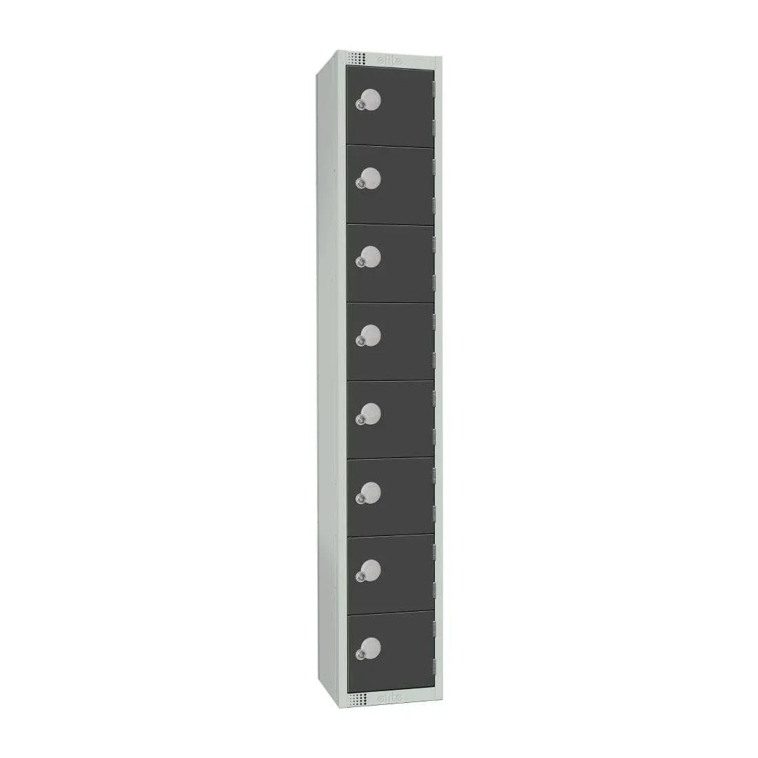 GR697-CS Elite Eight Door Camlock Locker with Sloping Top Graphite Grey - JD Catering Equipment Solutions Ltd