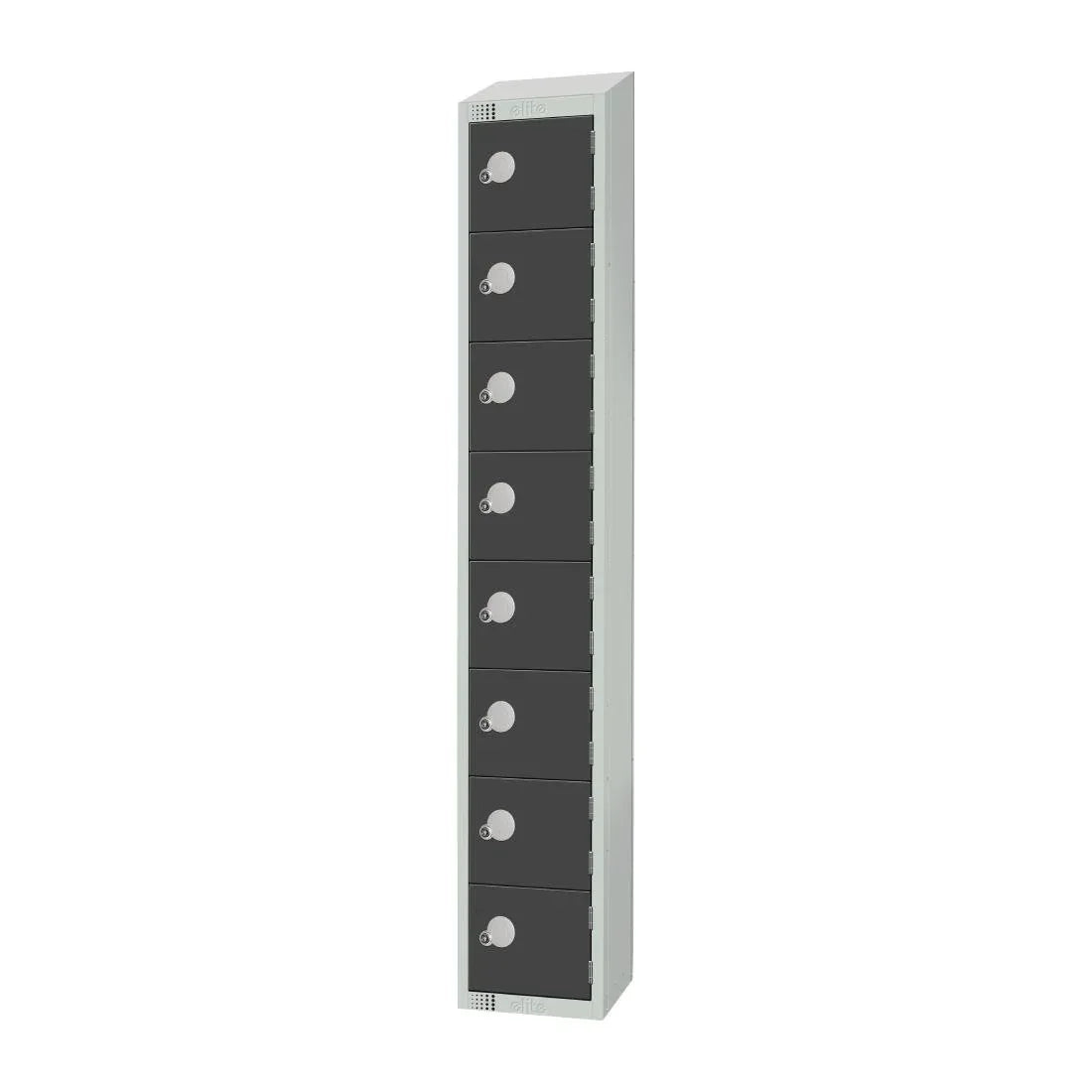 GR697-ELS Elite Eight Door Electronic Lock with Sloping Top Graphite Grey - JD Catering Equipment Solutions Ltd
