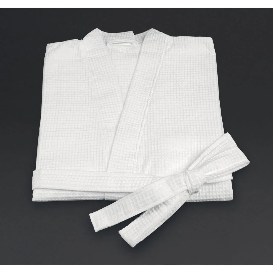 GT737-L Mitre Essentials Honeycomb Bathrobe White Large - JD Catering Equipment Solutions Ltd