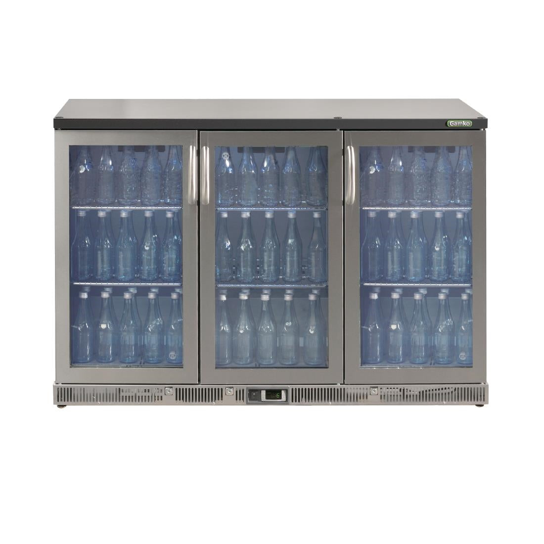 Gamko Bottle Cooler - Triple Hinged Door 315 Ltr Stainless Steel JD Catering Equipment Solutions Ltd