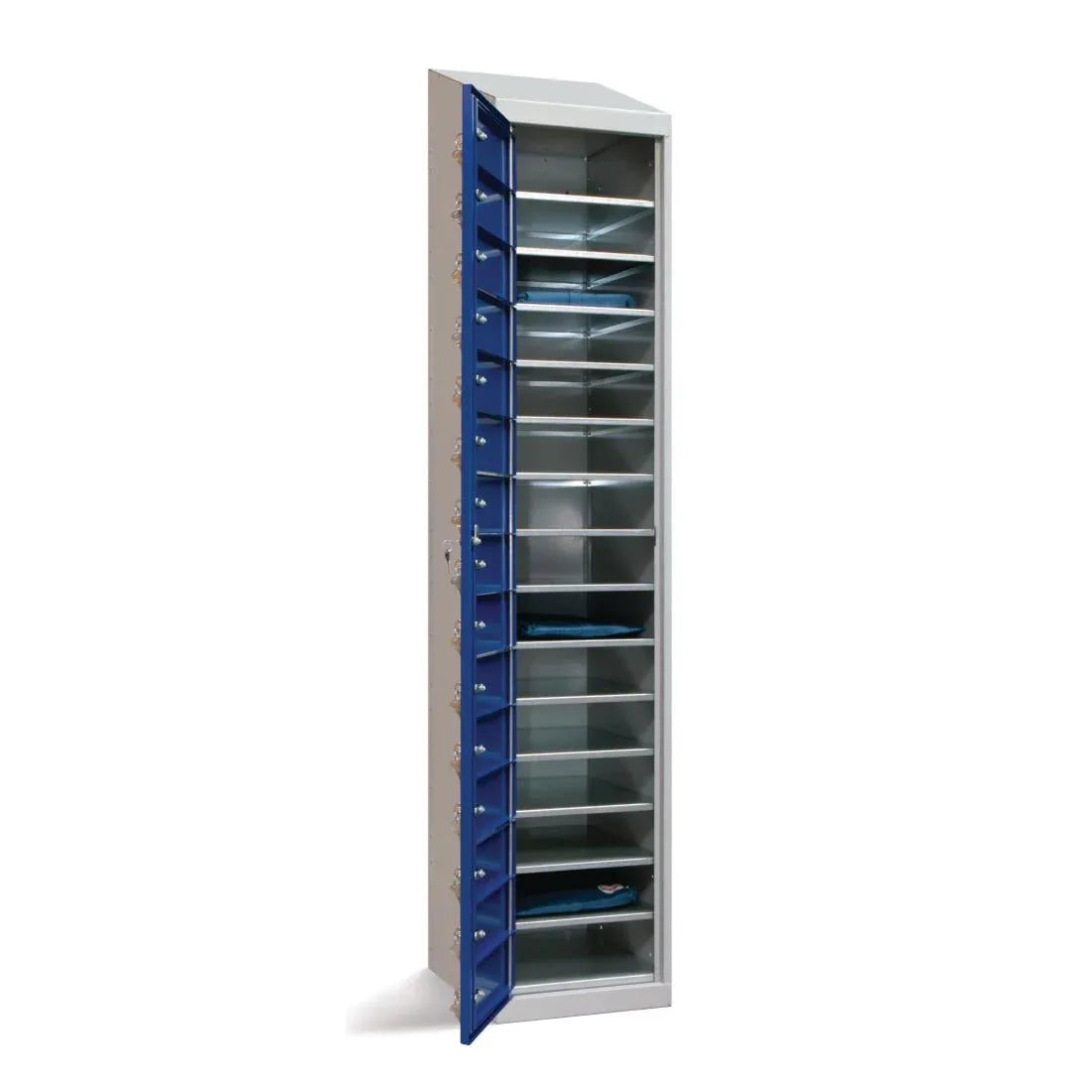 GF986 Garment 15 Door Dispensing Locker Sloping Top - JD Catering Equipment Solutions Ltd