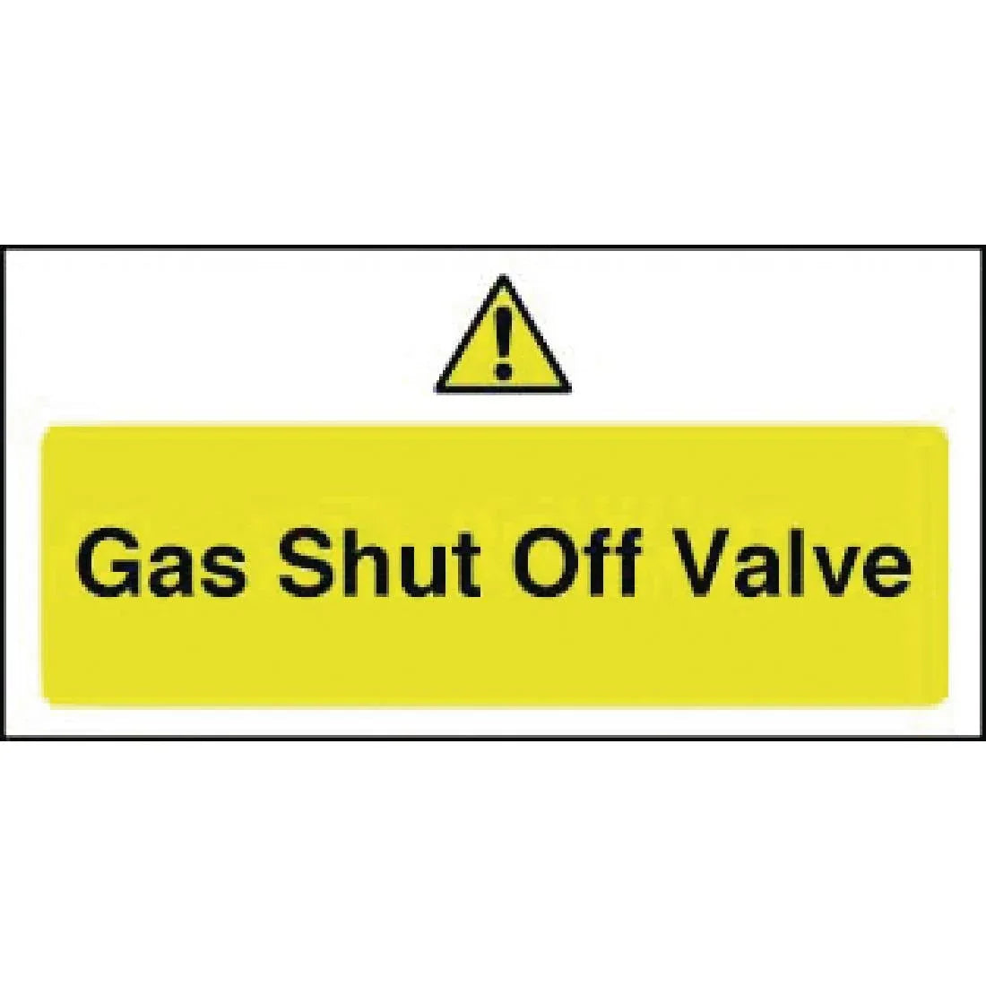 Y913 Gas Shut Off Valve Sign - JD Catering Equipment Solutions Ltd