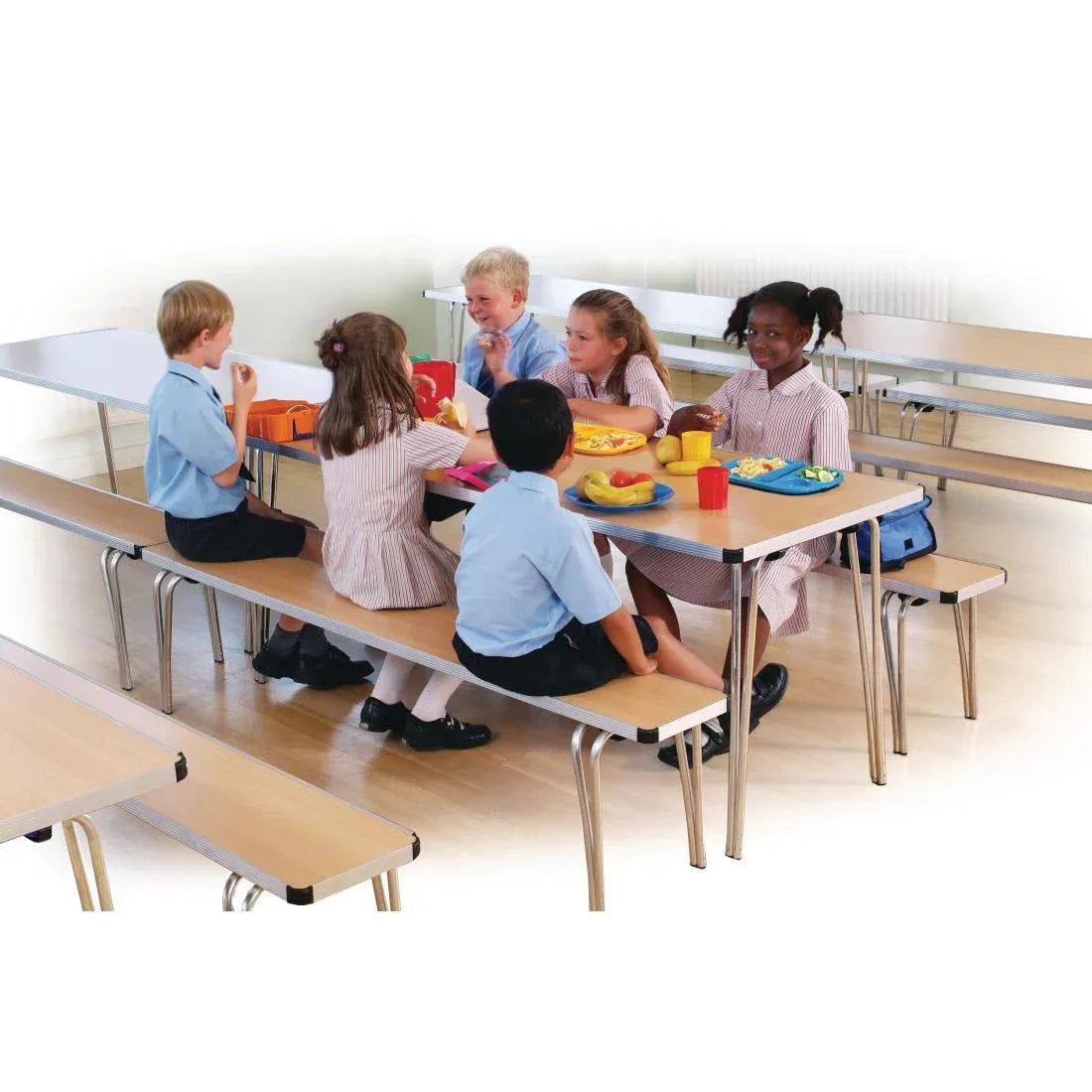 CD584 Gopak Contour Folding Table Oak - JD Catering Equipment Solutions Ltd