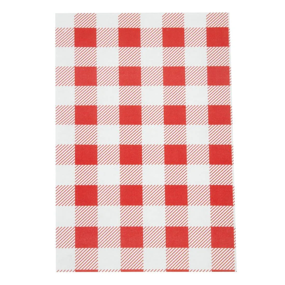 CL658 Greaseproof Paper Sheets Red Gingham (Pack of 200) - JD Catering Equipment Solutions Ltd