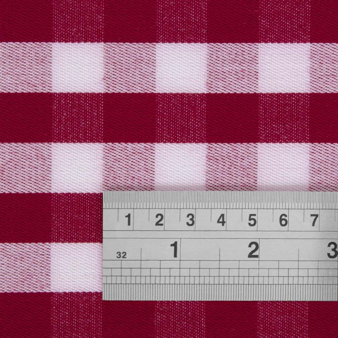 HB580 Gingham Polyester Napkins Red Check (Pack of 10) JD Catering Equipment Solutions Ltd