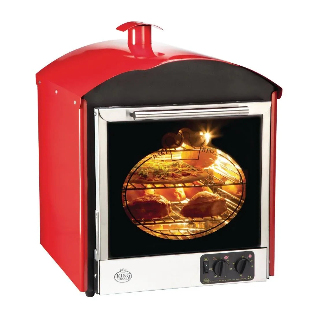 HC121 King Edward Bake King Solo Oven Red BKS/RED - JD Catering Equipment Solutions Ltd