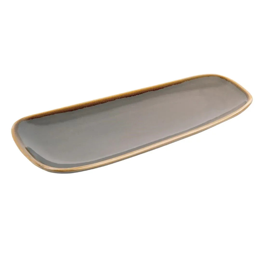 HC376 Olympia Kiln Platter Smoke 295mm (Pack of 4) - JD Catering Equipment Solutions Ltd