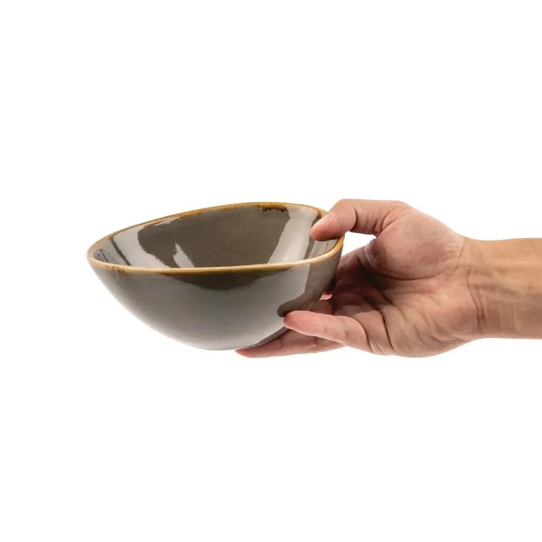 HC380 Olympia Kiln Bowl Smoke 165mm (Pack of 6) - JD Catering Equipment Solutions Ltd