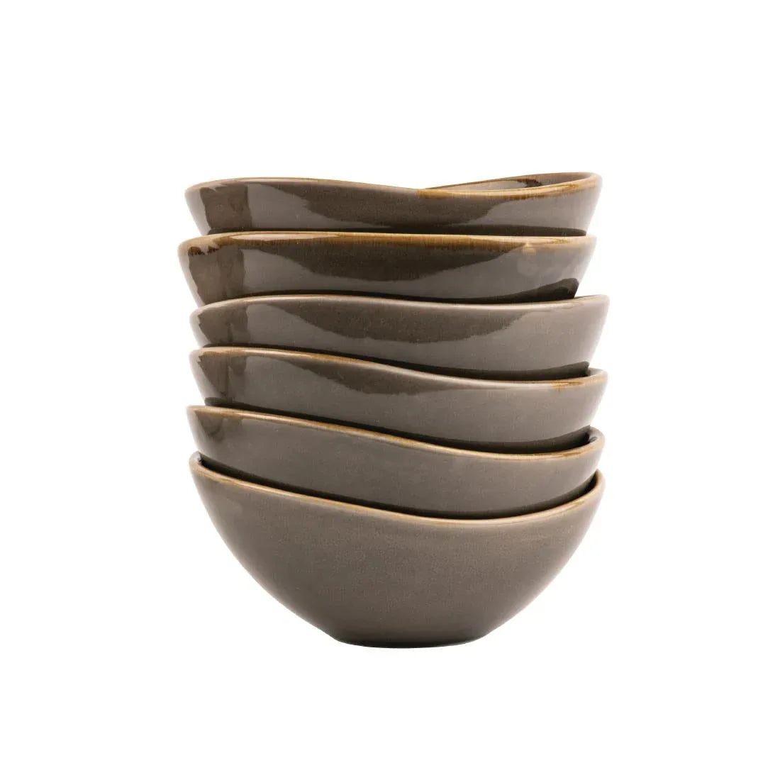 HC381 Olympia Kiln Bowl Smoke 215mm (Pack of 4) - JD Catering Equipment Solutions Ltd