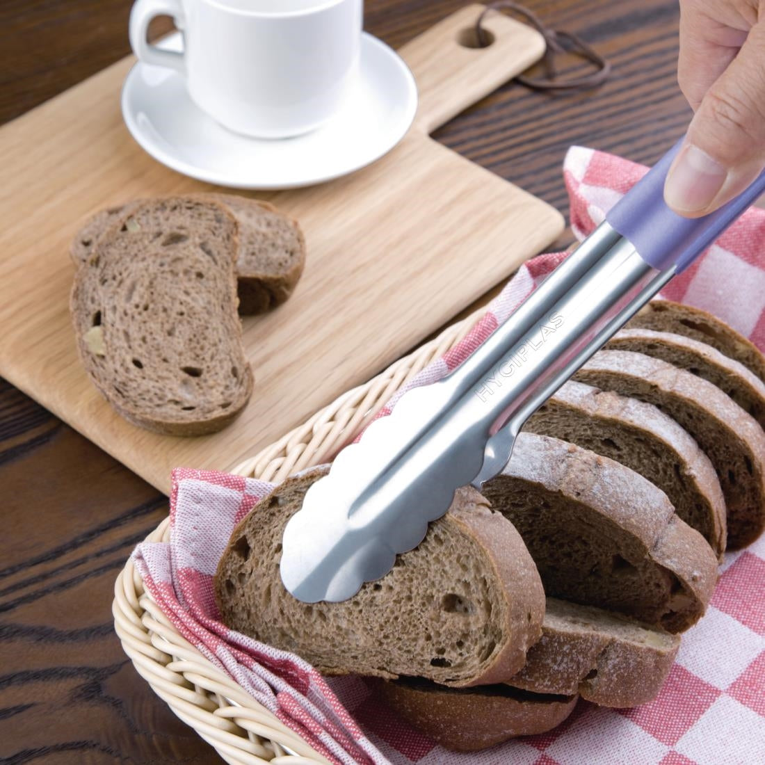 HC852 Vogue Colour Coded Serving Tong Purple 300mm JD Catering Equipment Solutions Ltd