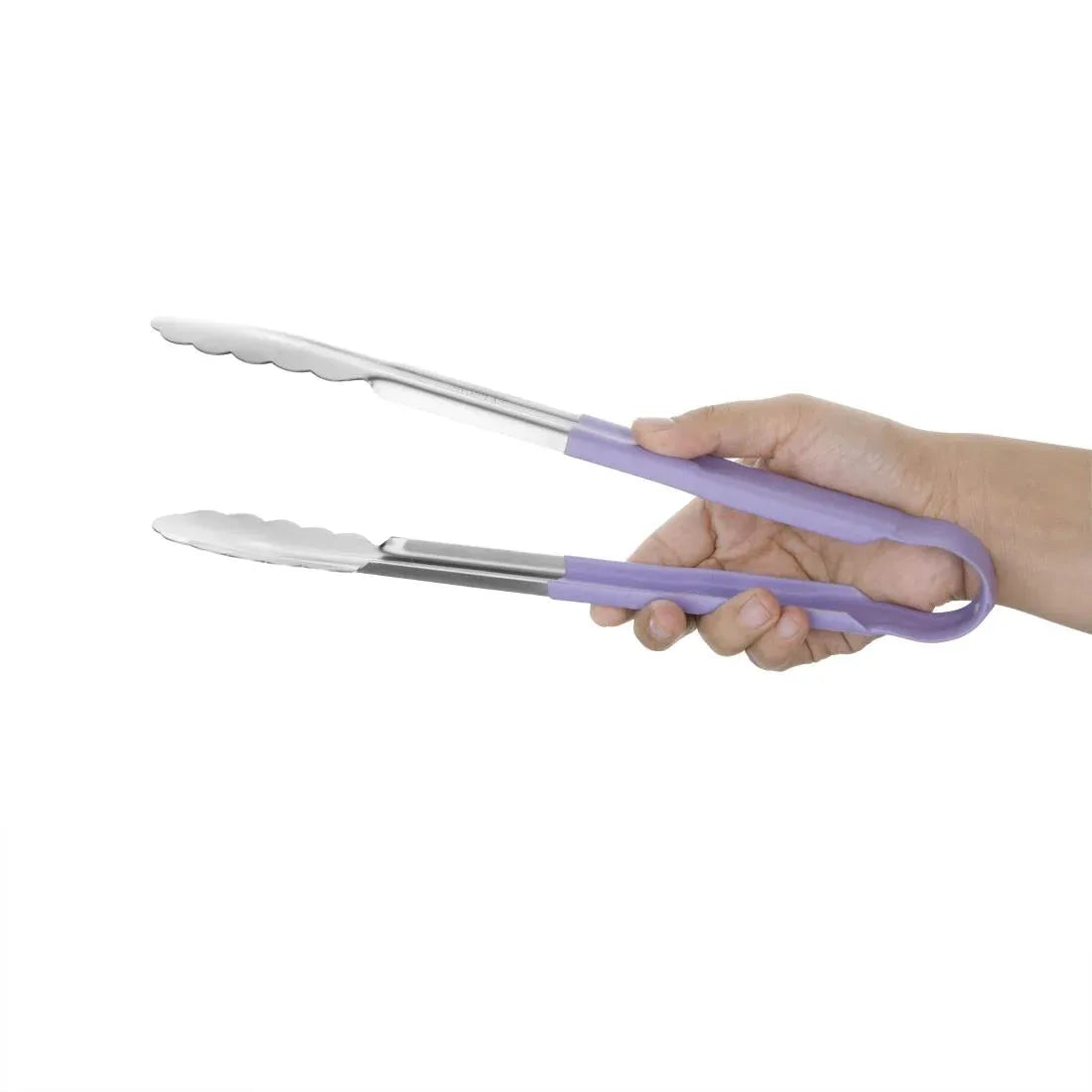 HC852 Vogue Colour Coded Serving Tong Purple 300mm - JD Catering Equipment Solutions Ltd