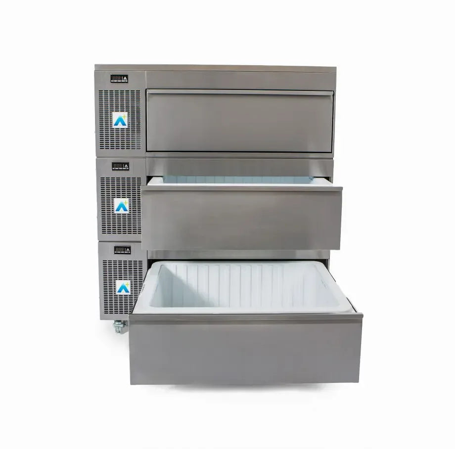 Adande - Bulk Storage - Fridge Only A+ Three Drawer - Side Engine - HCS3 Series - JD Catering Equipment Solutions Ltd
