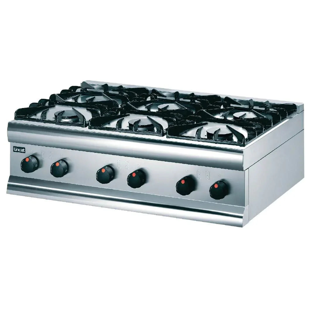 HT9 - Lincat Silverlink 600 Natural Gas/LPG Counter-top Boiling Top - 6 Burners - W 900 mm - 27.0 kW E428 - JD Catering Equipment Solutions Ltd
