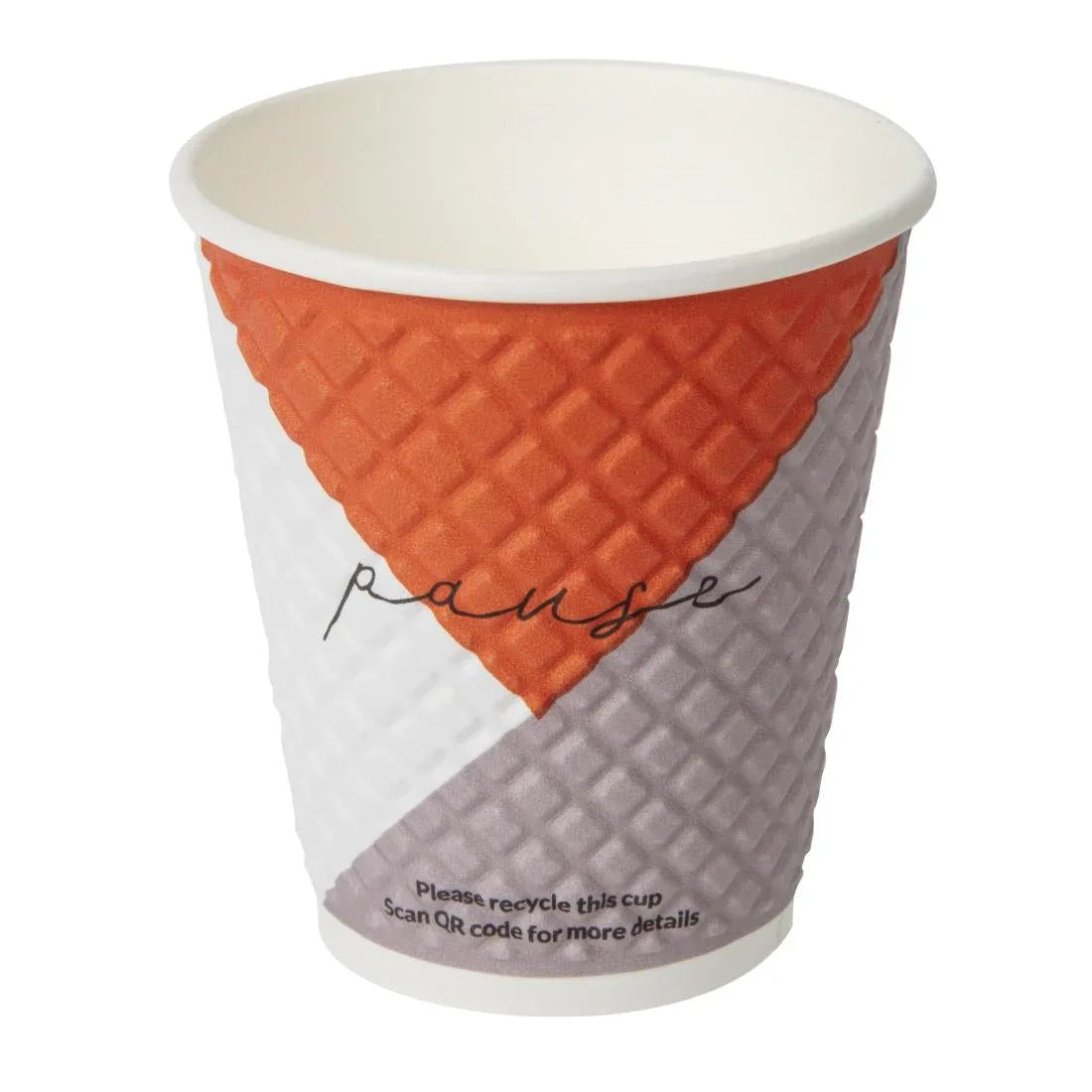 FB587 Huhtamaki Pause Disposable Coffee Cups Double Wall 225ml / 8oz (Pack of 925) - JD Catering Equipment Solutions Ltd