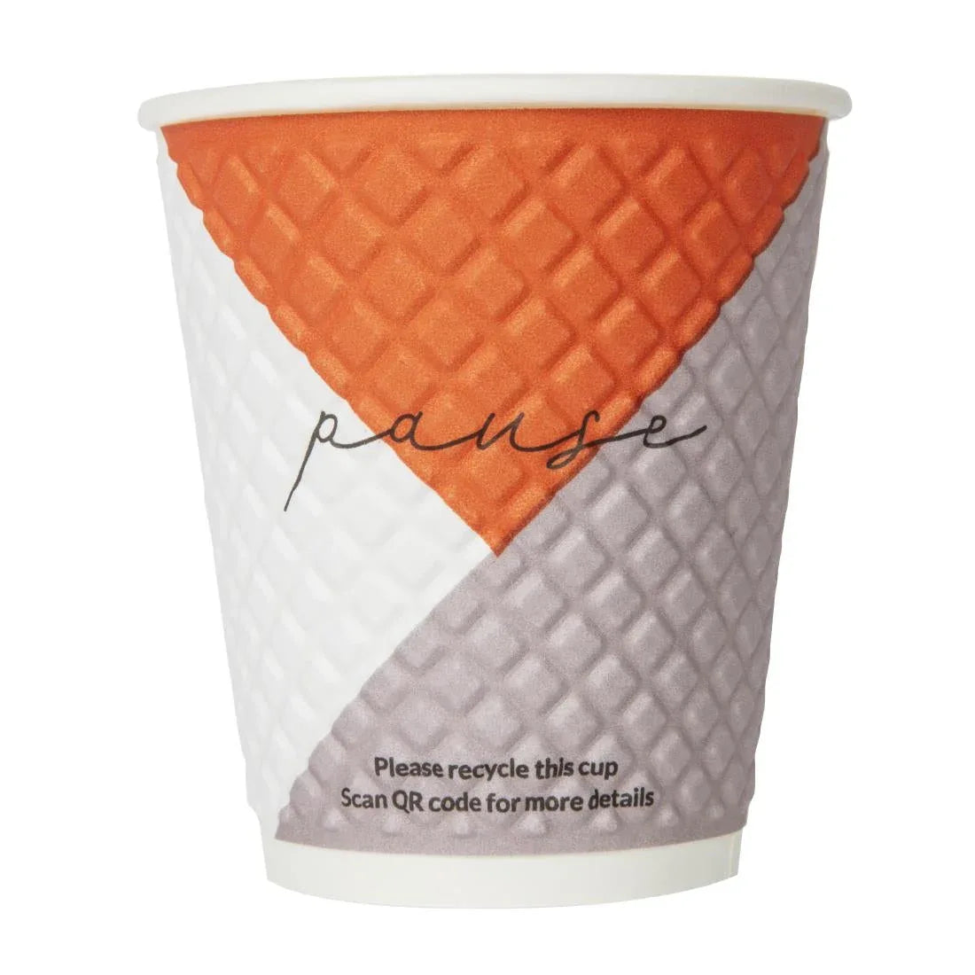 FB587 Huhtamaki Pause Disposable Coffee Cups Double Wall 225ml / 8oz (Pack of 925) - JD Catering Equipment Solutions Ltd