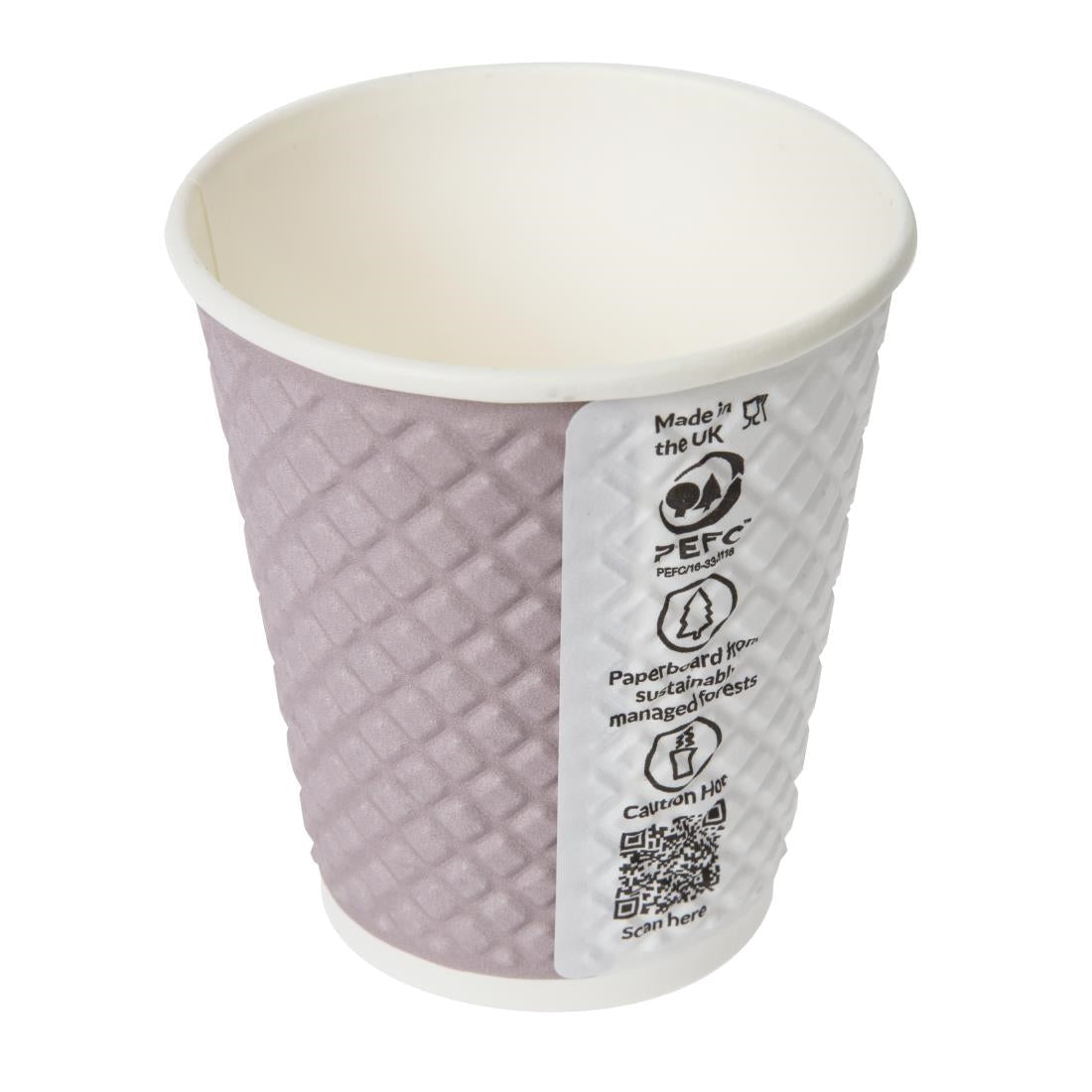 Huhtamaki Pause Disposable Coffee Cups Double Wall 225ml / 8oz (Pack of 925) JD Catering Equipment Solutions Ltd