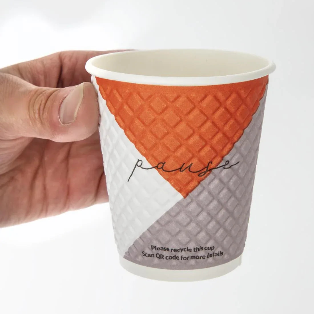 FB587 Huhtamaki Pause Disposable Coffee Cups Double Wall 225ml / 8oz (Pack of 925) - JD Catering Equipment Solutions Ltd