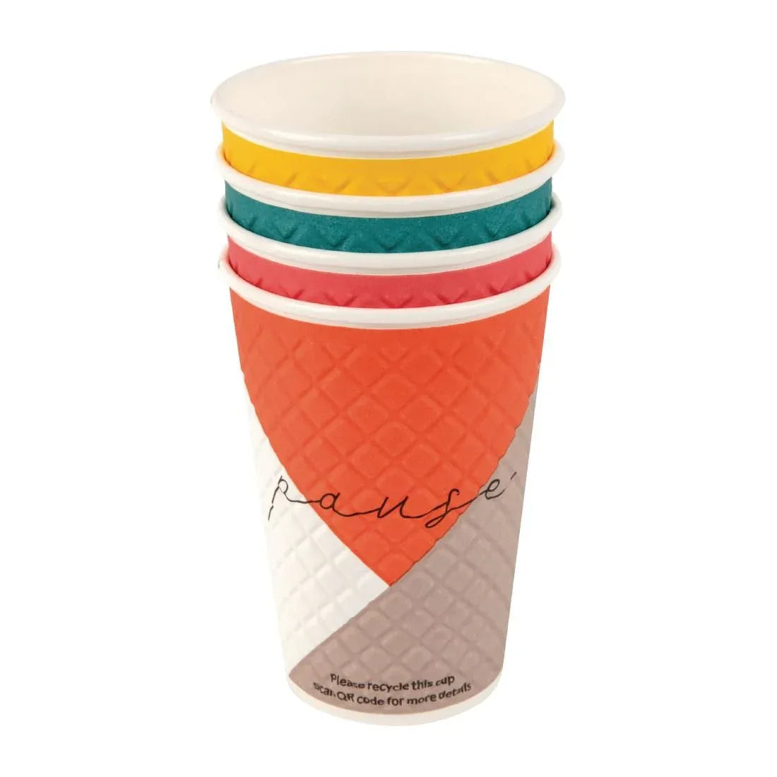 FB589 Huhtamaki Pause Disposable Coffee Cups Double Wall 455ml / 22oz (Pack of 620) - JD Catering Equipment Solutions Ltd