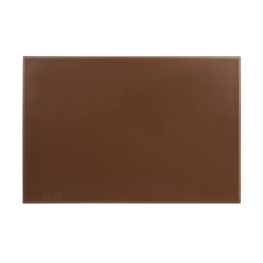 Hygiplas Anti Microbial High Density Brown Chopping Board JD Catering Equipment Solutions Ltd