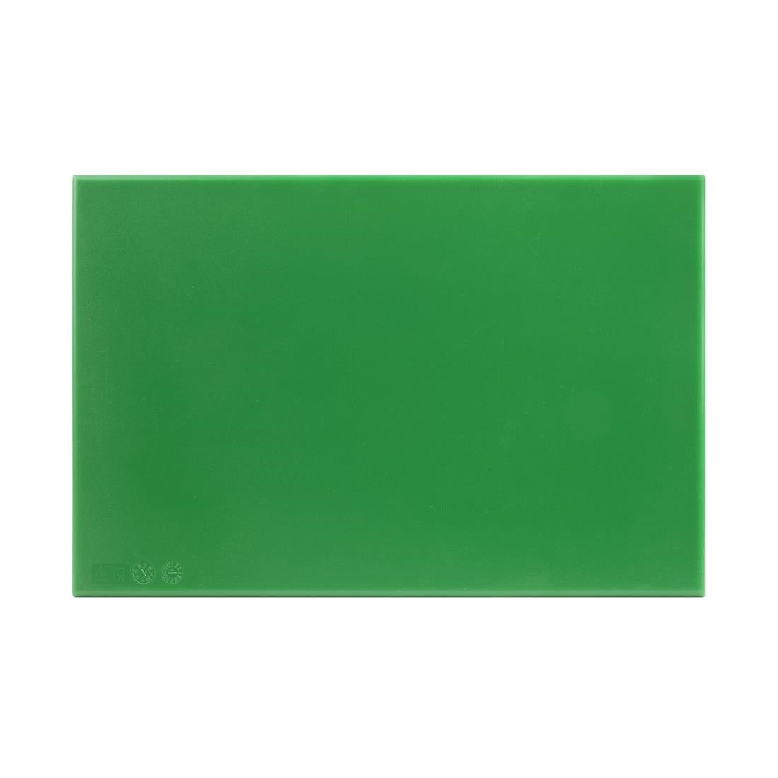 Hygiplas Anti Microbial High Density Green Chopping Board JD Catering Equipment Solutions Ltd