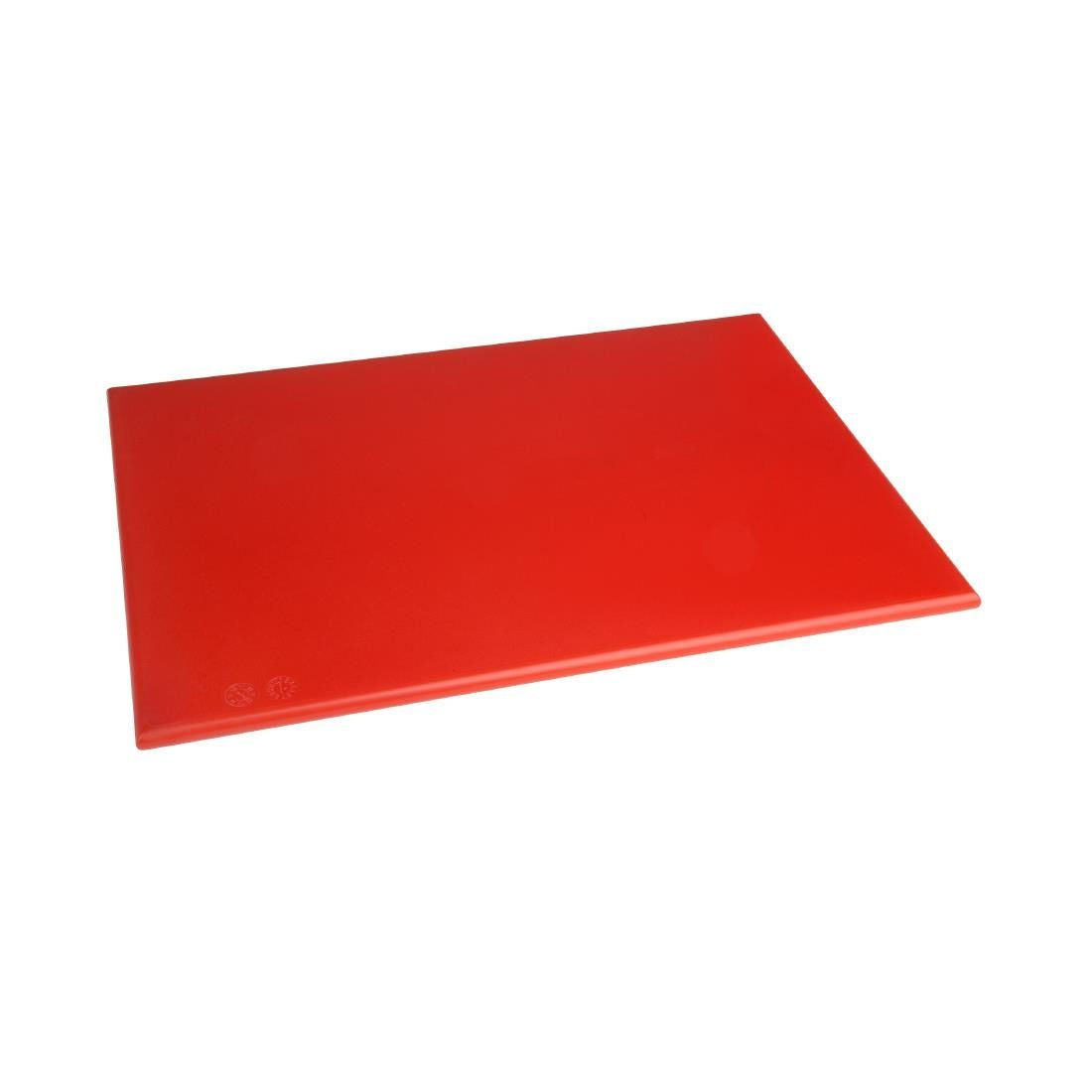Hygiplas Anti Microbial High Density Red Chopping Board JD Catering Equipment Solutions Ltd