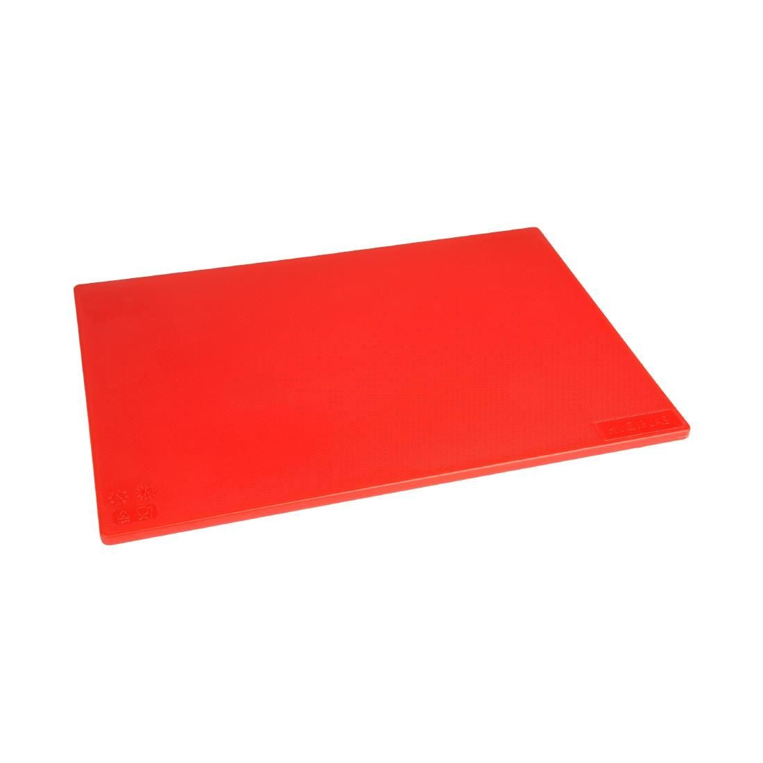 Hygiplas Anti-bacterial Low Density Chopping Board Red JD Catering Equipment Solutions Ltd