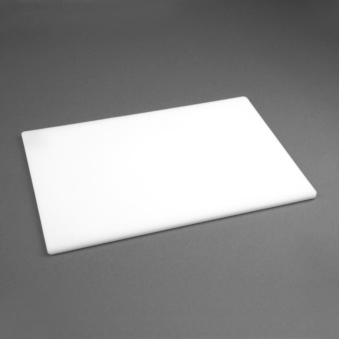 Hygiplas Anti-bacterial Low Density Chopping Board White JD Catering Equipment Solutions Ltd