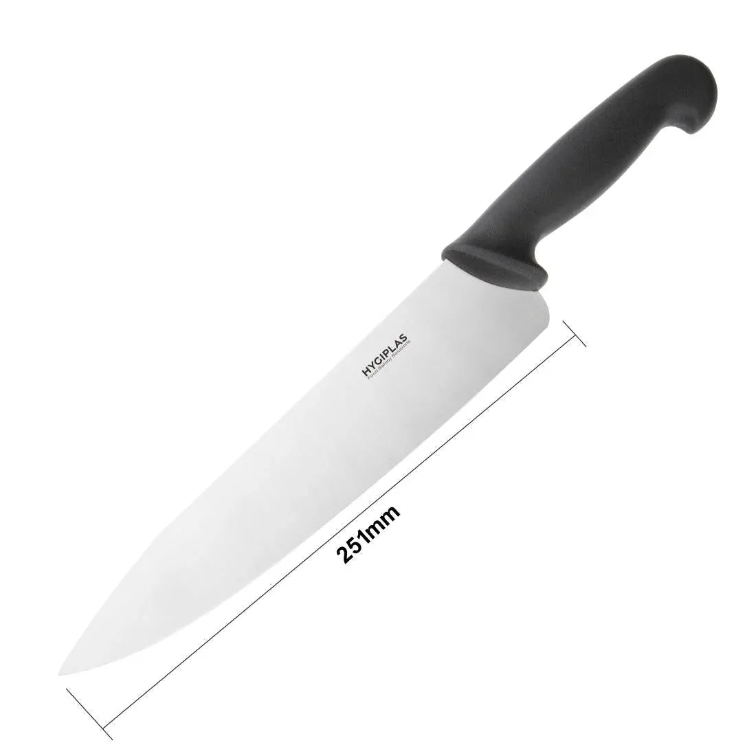 C264 Hygiplas Chef Knife Black 25.5cm - JD Catering Equipment Solutions Ltd