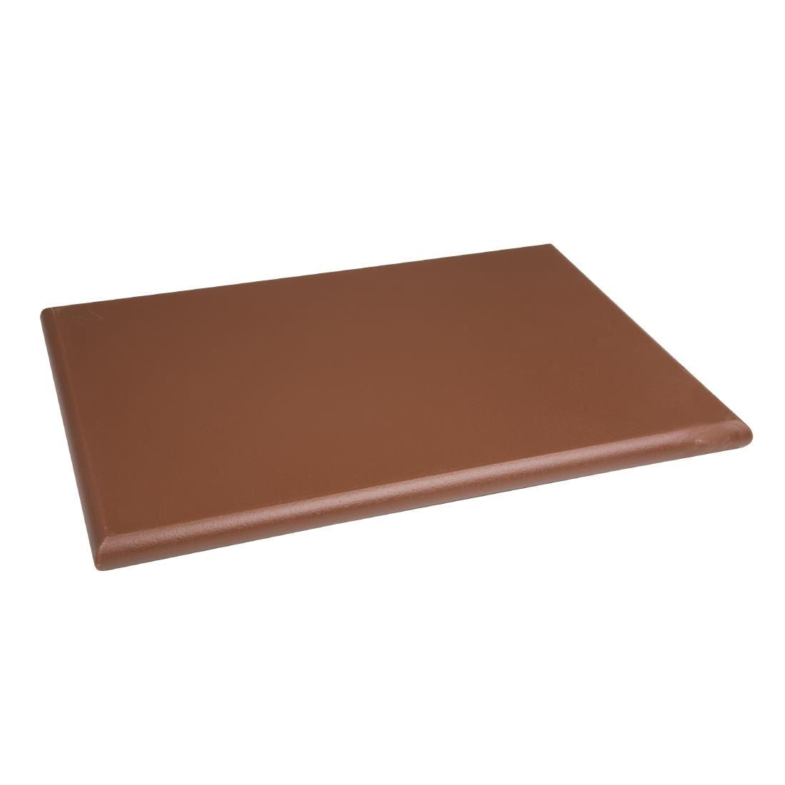 Hygiplas Extra Thick High Density Brown Chopping Board Standard JD Catering Equipment Solutions Ltd