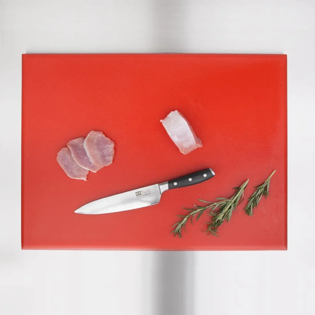 J047 Hygiplas Extra Thick High Density Red Chopping Board Large - JD Catering Equipment Solutions Ltd
