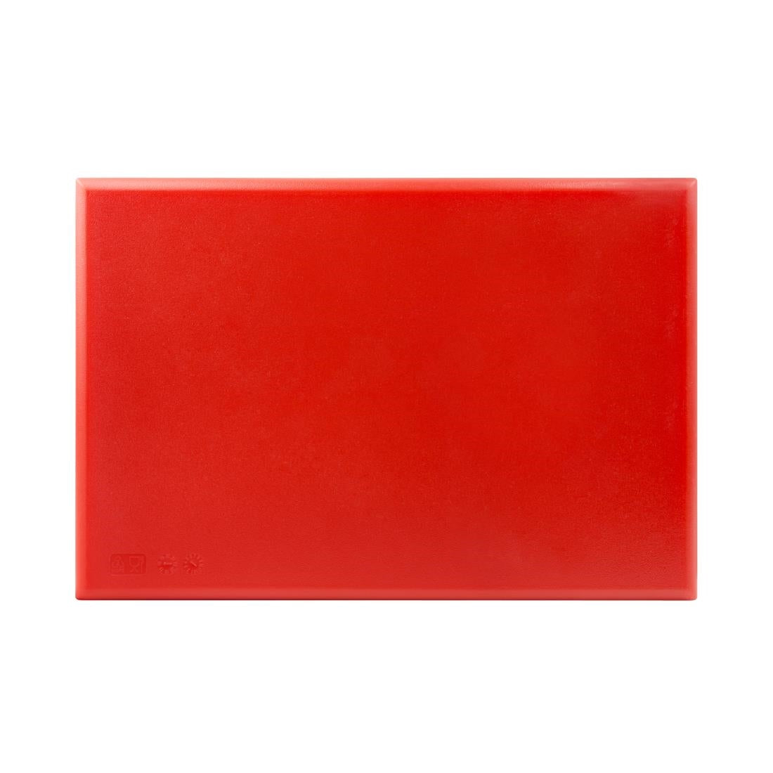 Hygiplas Extra Thick High Density Red Chopping Board Standard JD Catering Equipment Solutions Ltd