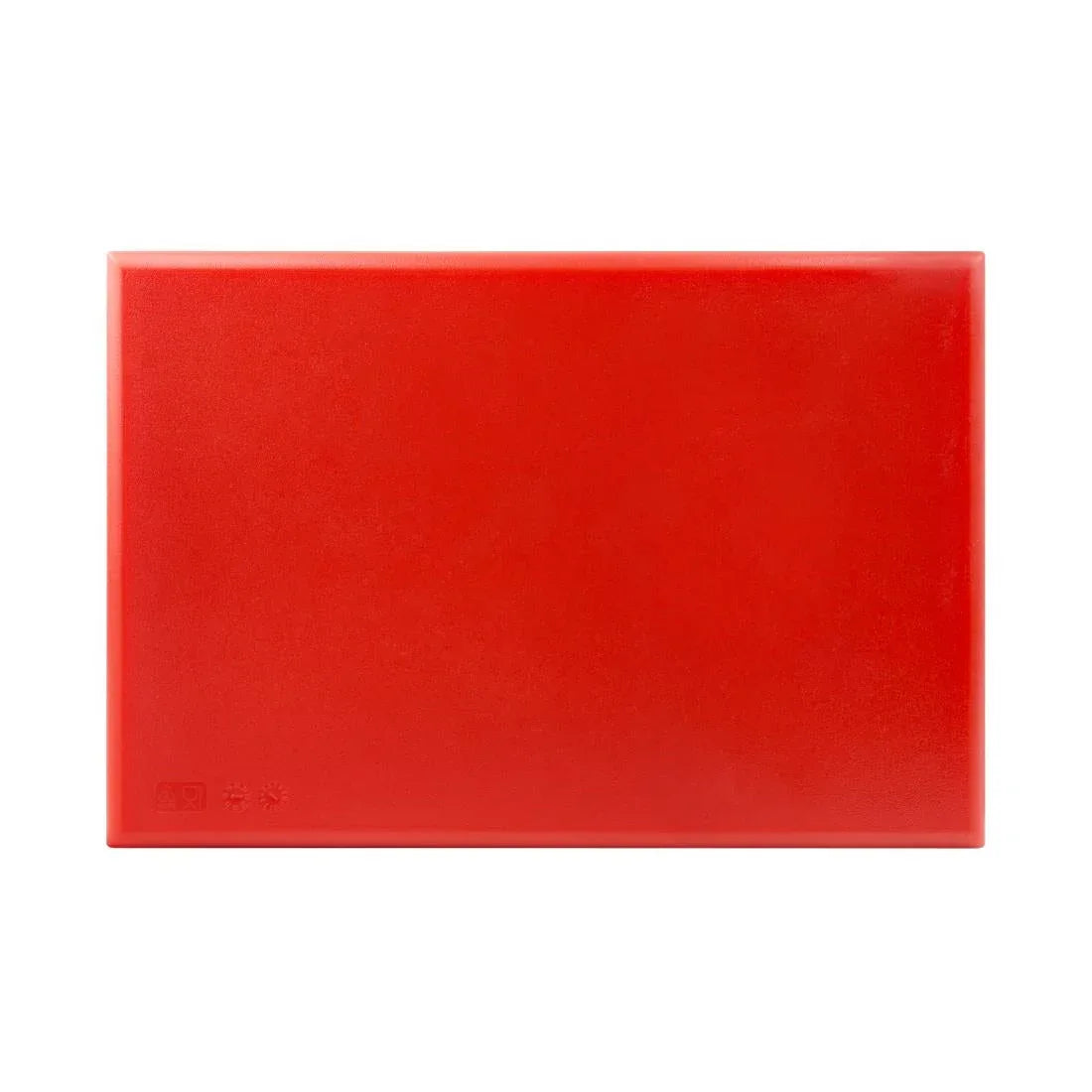J034 Hygiplas Extra Thick High Density Red Chopping Board Standard - JD Catering Equipment Solutions Ltd