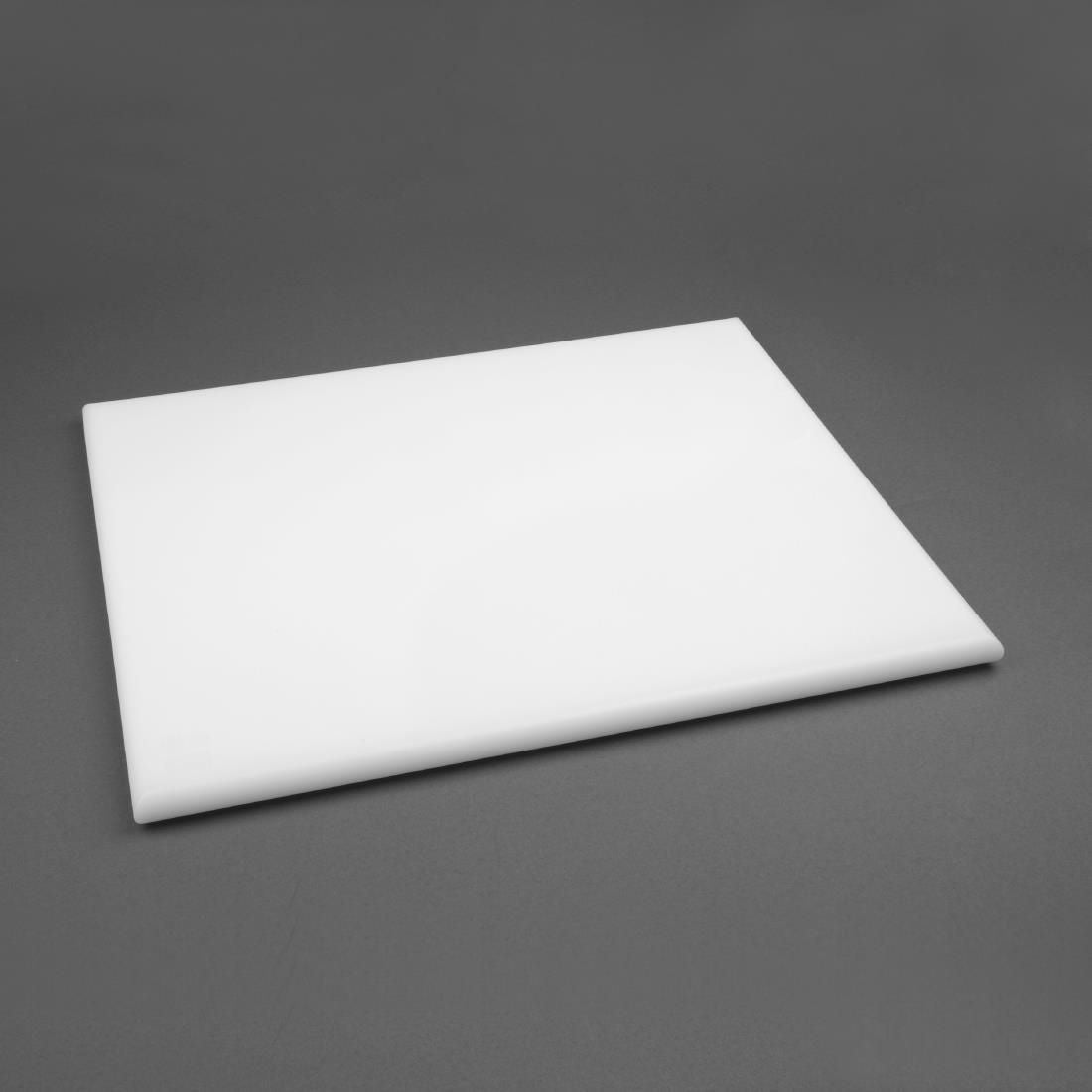 Hygiplas Extra Thick High Density White Chopping Board Large JD Catering Equipment Solutions Ltd