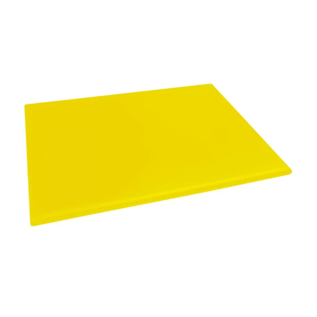 J045 Hygiplas Extra Thick High Density Yellow Chopping Board Large - JD Catering Equipment Solutions Ltd