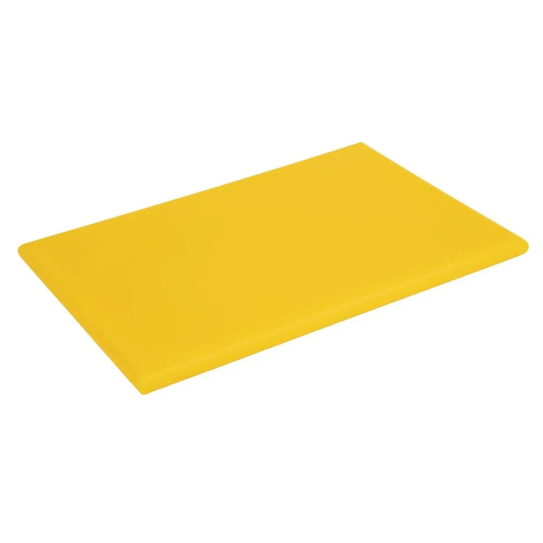J039 Hygiplas Extra Thick High Density Yellow Chopping Board Standard - JD Catering Equipment Solutions Ltd