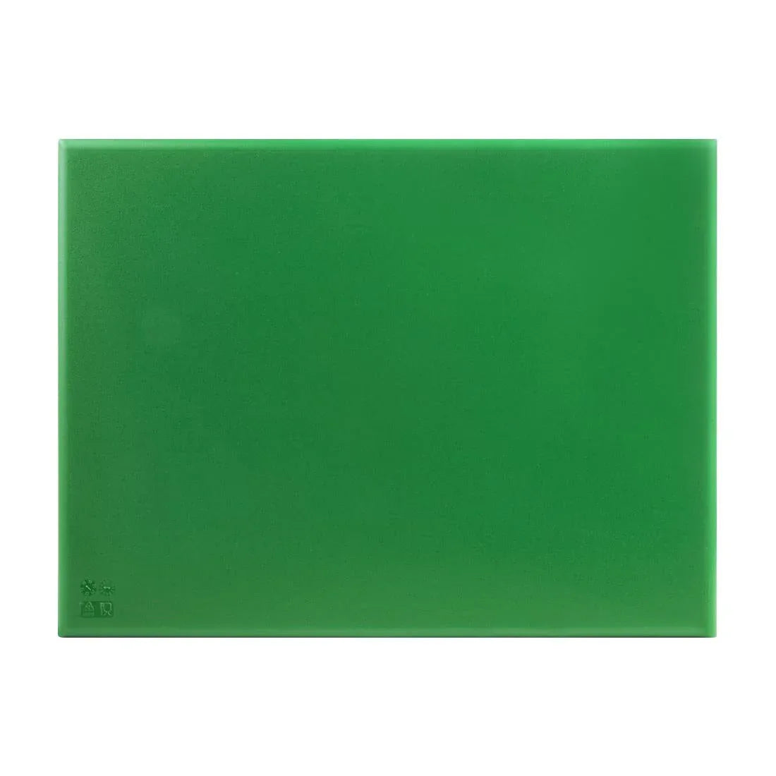 Hygiplas Extra Thick Low Density Green Chopping Board Large JD Catering Equipment Solutions Ltd