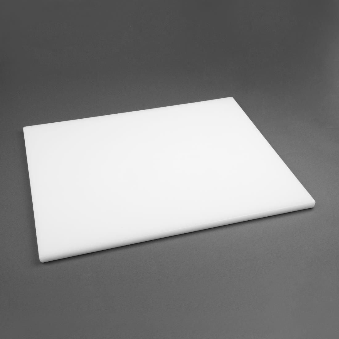 Hygiplas Extra Thick Low Density White Chopping Board Large JD Catering Equipment Solutions Ltd