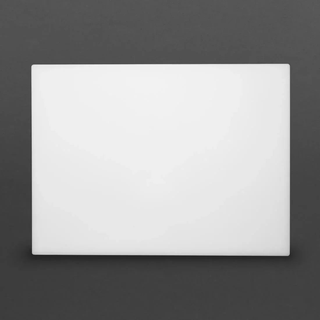 Hygiplas Extra Thick Low Density White Chopping Board Large JD Catering Equipment Solutions Ltd