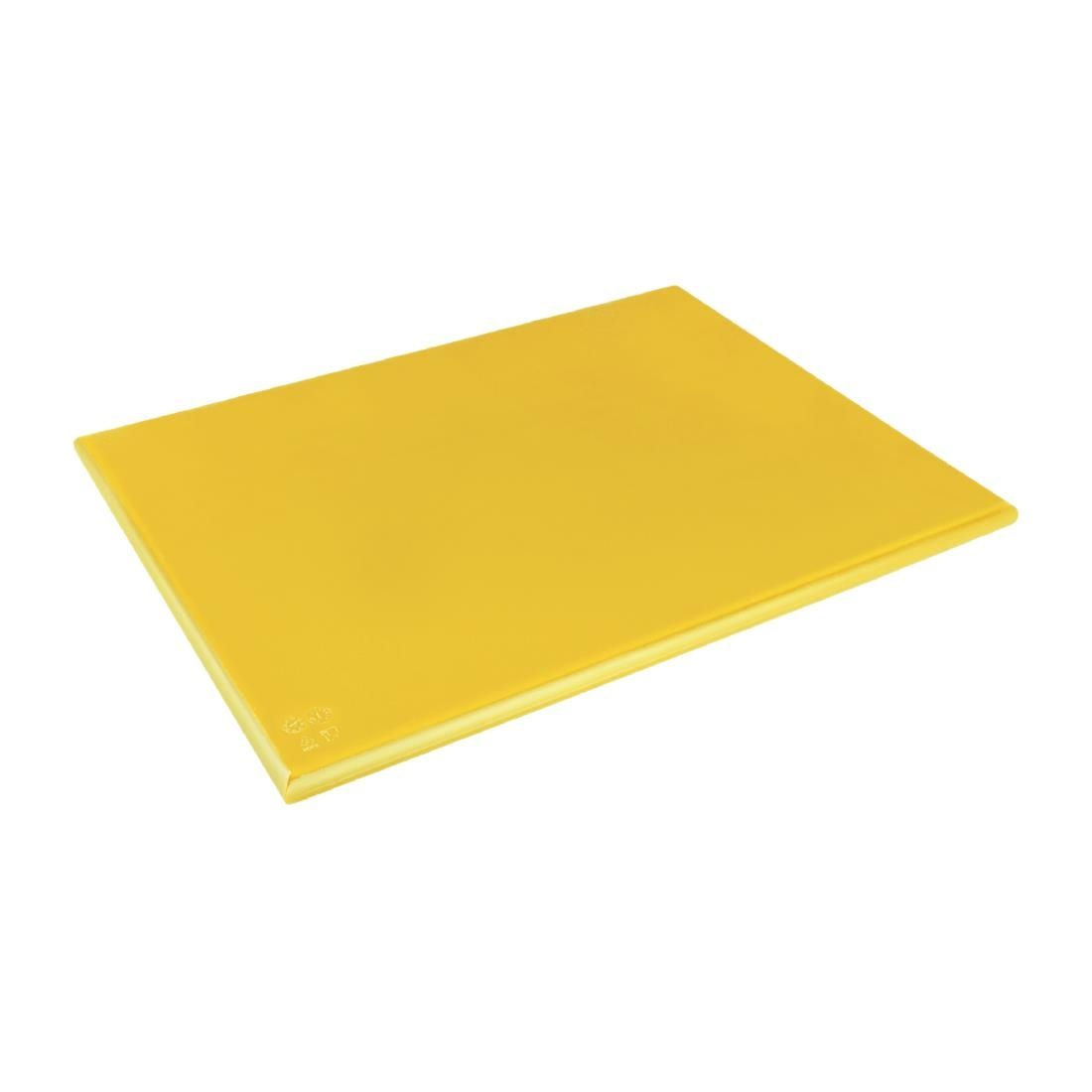 Hygiplas Extra Thick Low Density Yellow Chopping Board Large JD Catering Equipment Solutions Ltd