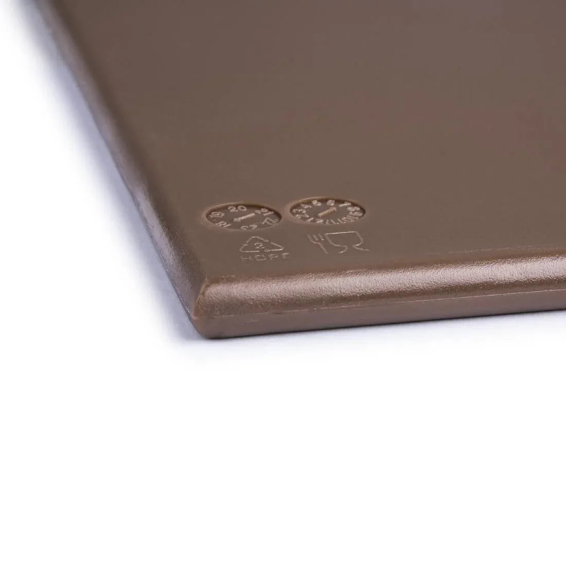 J005 Hygiplas High Density Brown Chopping Board Large - JD Catering Equipment Solutions Ltd