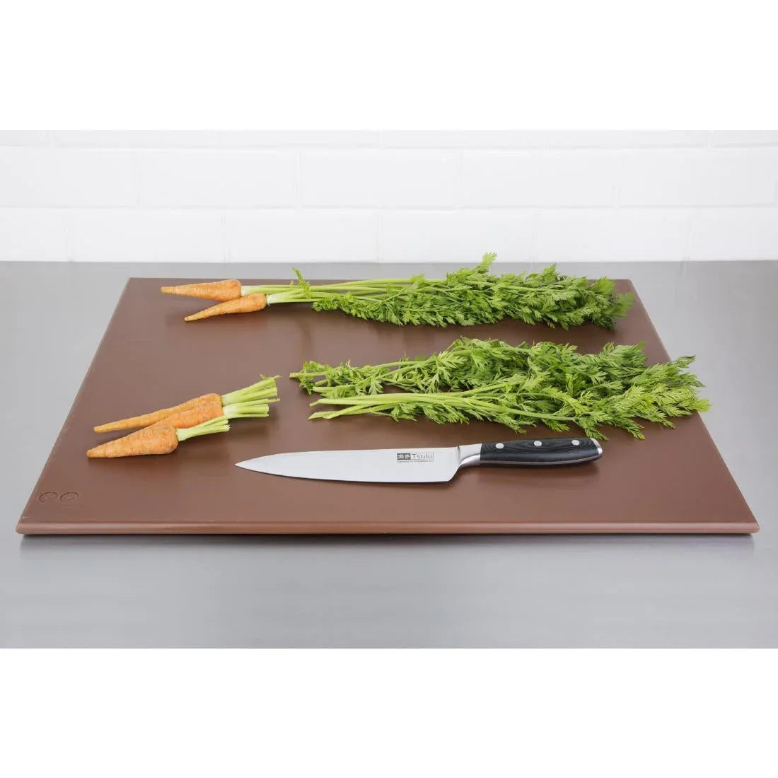 J005 Hygiplas High Density Brown Chopping Board Large - JD Catering Equipment Solutions Ltd
