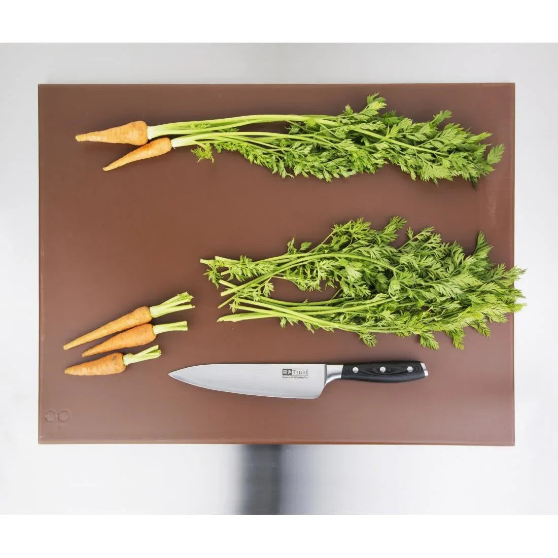 J005 Hygiplas High Density Brown Chopping Board Large - JD Catering Equipment Solutions Ltd