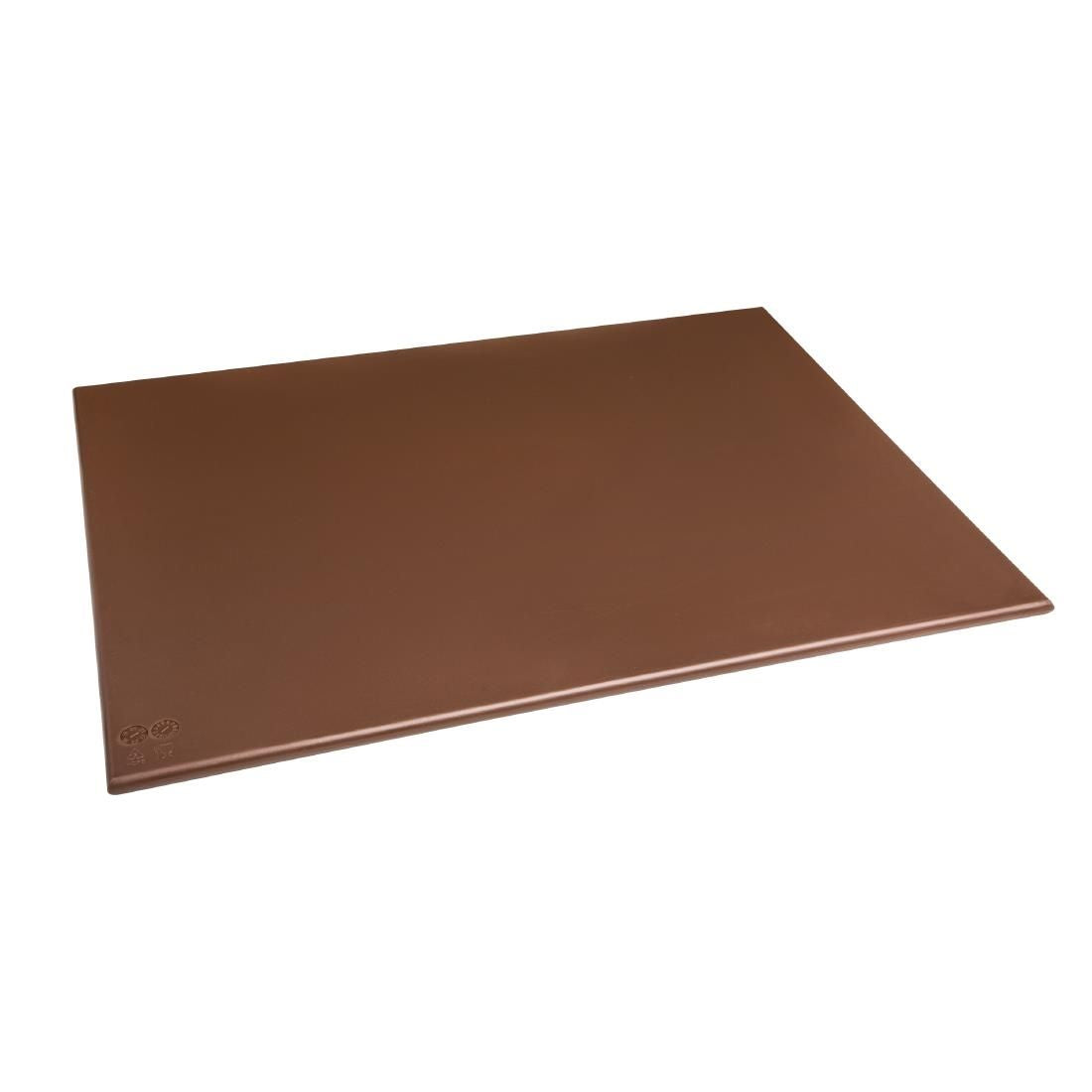 Hygiplas High Density Brown Chopping Board Large JD Catering Equipment Solutions Ltd