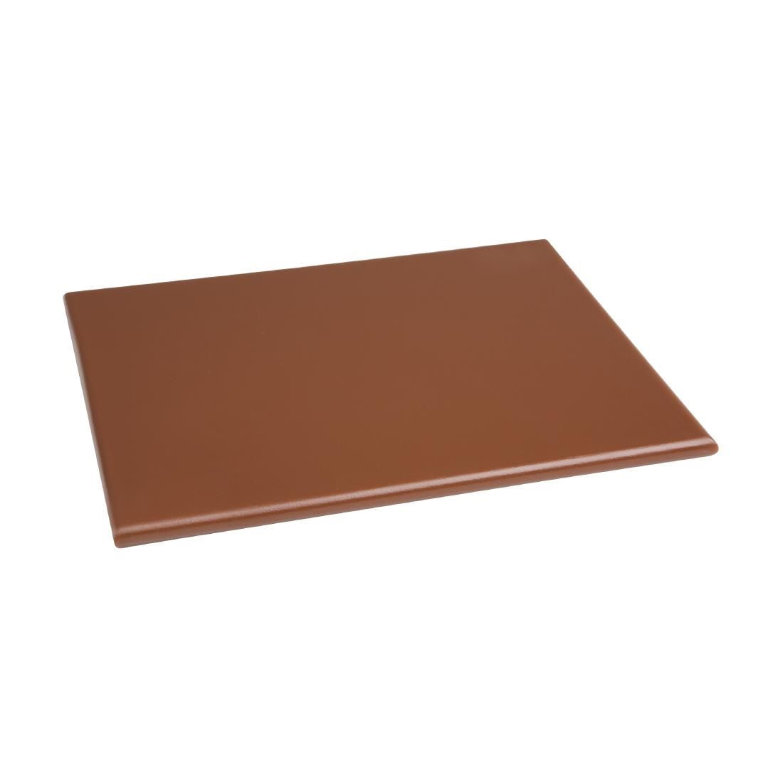 Hygiplas High Density Brown Chopping Board Small JD Catering Equipment Solutions Ltd