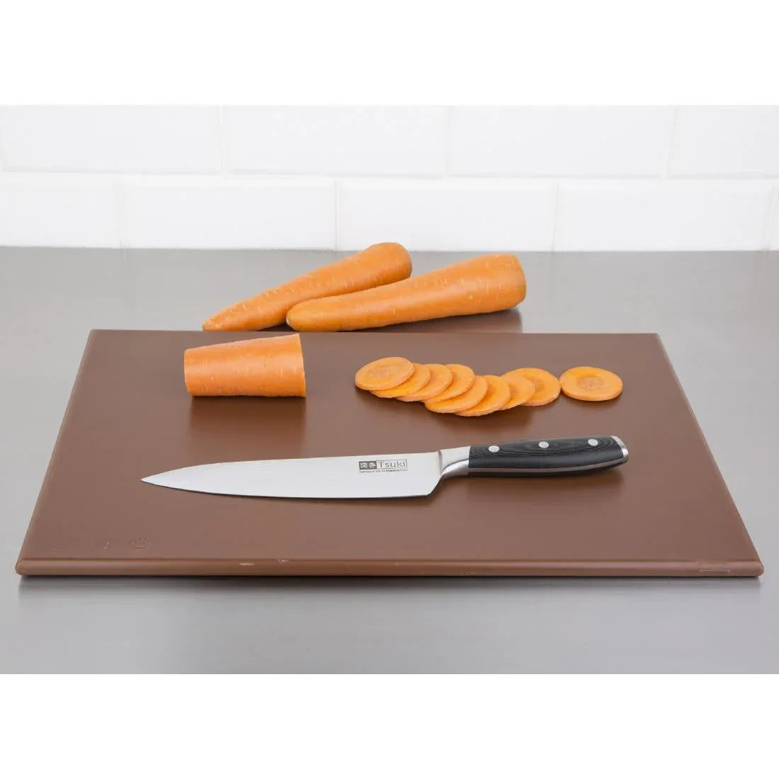 J004 Hygiplas High Density Brown Chopping Board Standard - JD Catering Equipment Solutions Ltd