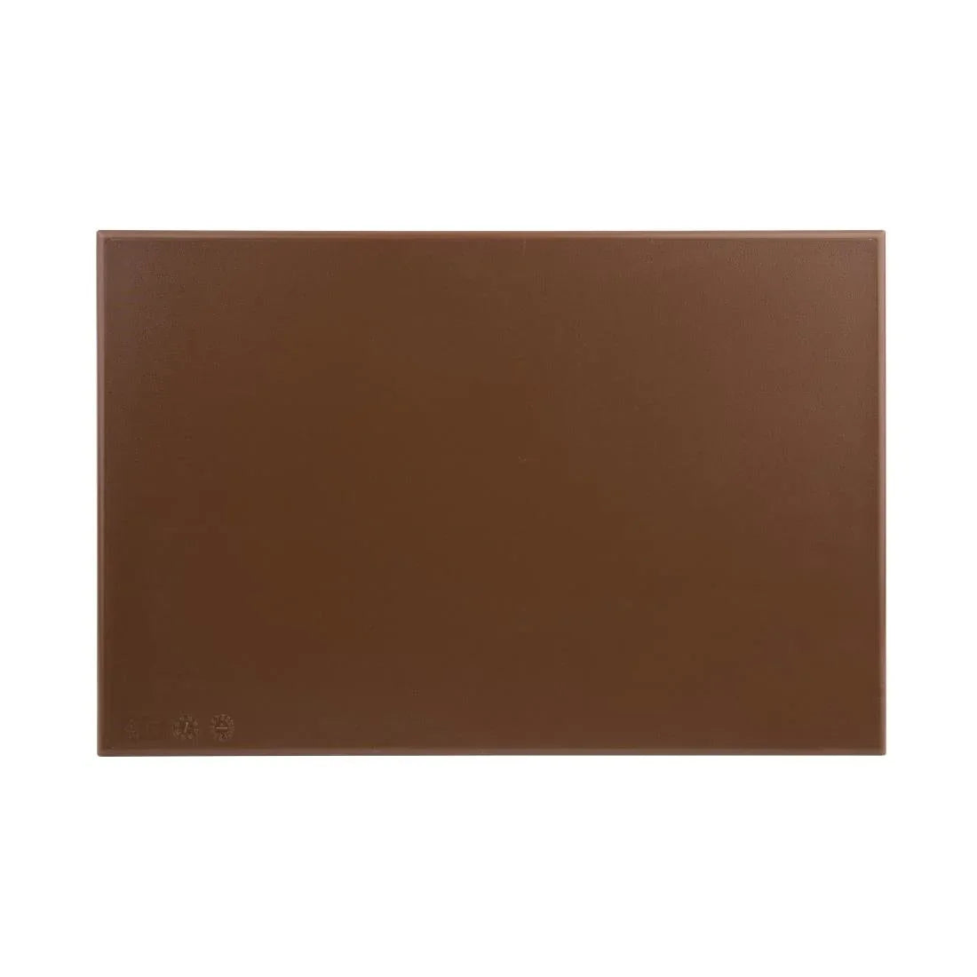 J004 Hygiplas High Density Brown Chopping Board Standard - JD Catering Equipment Solutions Ltd
