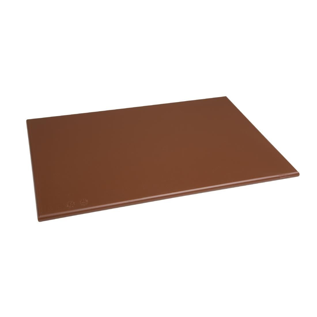 Hygiplas High Density Brown Chopping Board Standard JD Catering Equipment Solutions Ltd